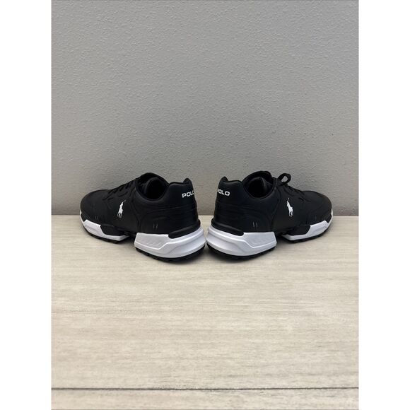 Polo Ralph Lauren Men's Sz 14 Black Jogger Color-Blocked Sneakers - Picture 9 of 10